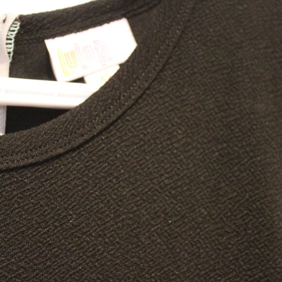 2/$50 🏷 Lularoe Black & Aqua Amelia Dress Size XS BNWT - Picture 4 of 4